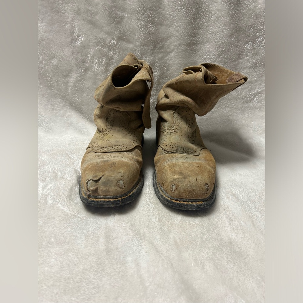 Men’s Thorogood brown C9PRO Square safety steel toe work boots size 8.5 EE